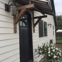 How to make a canopy over the porch to the house yourself?-5