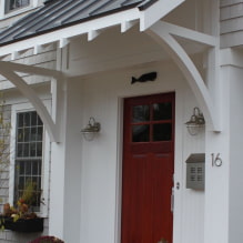 How to make a canopy over the porch of the house yourself?-1