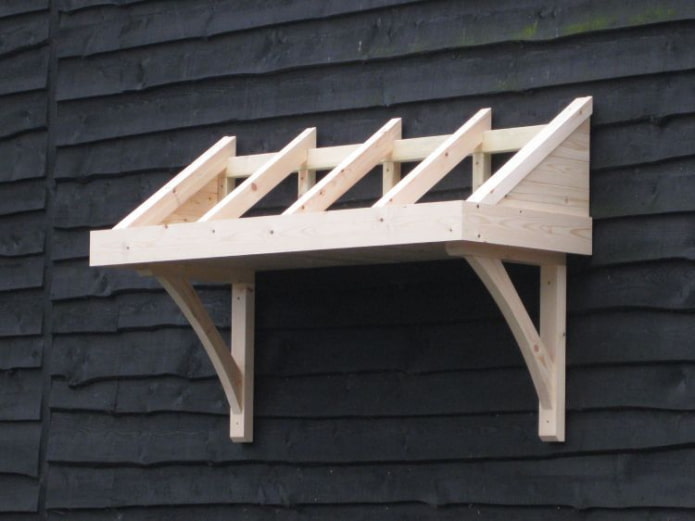 wooden base for the canopy
