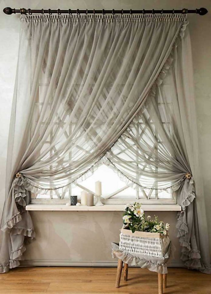 Criss-cross tulle