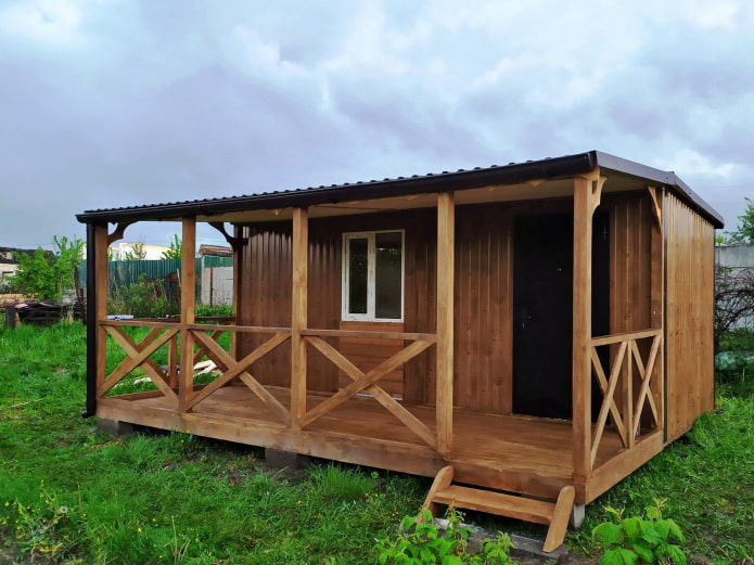 a utility room with a terrace