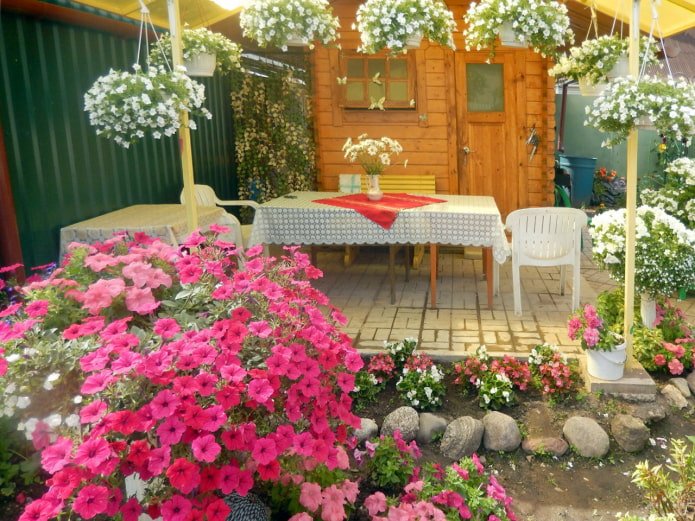 Gazebo in flowers