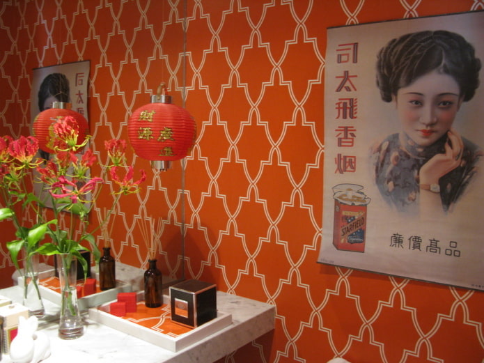 Wallpaper with an ornament