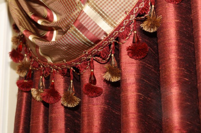 tassels on curtains