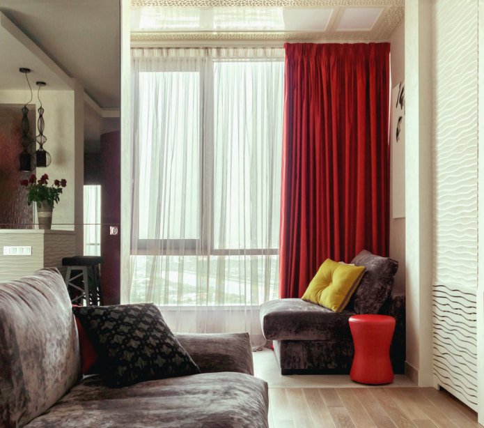 Tulle and curtain