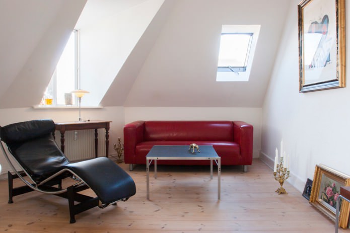 small leather sofa