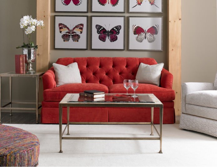 fabric small sofa