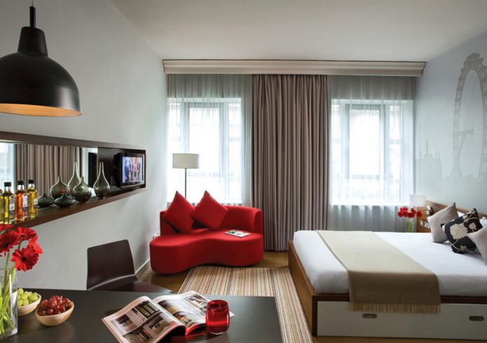 small sofa in the bedroom