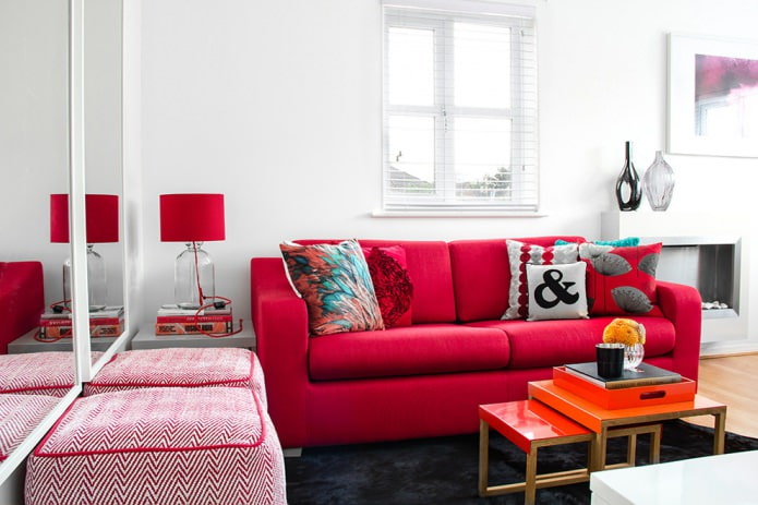 multicolored pillows