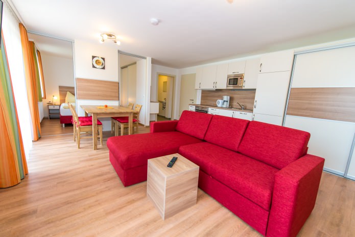 bright sofa in the interior