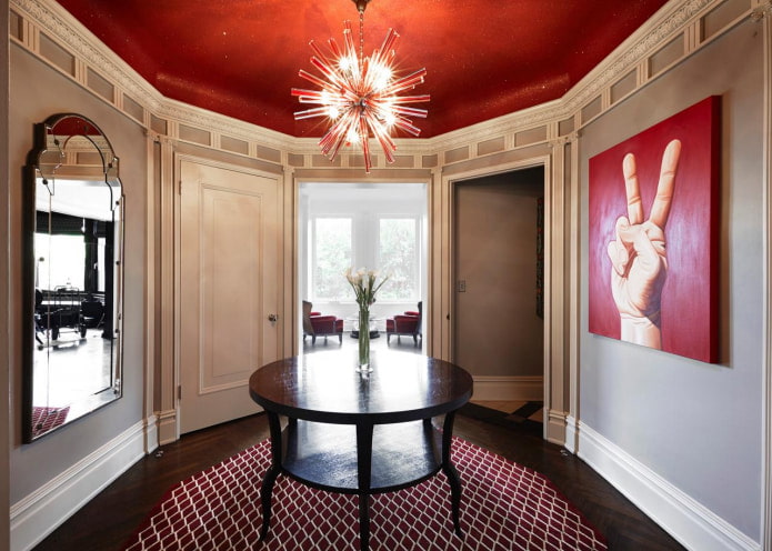 stylish chandelier in the shape of a ball