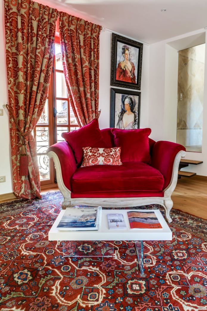 red armchair