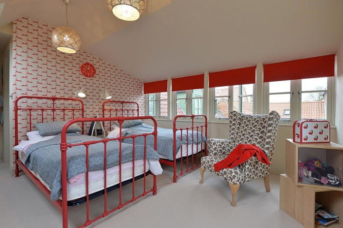 children's bedroom in the attic