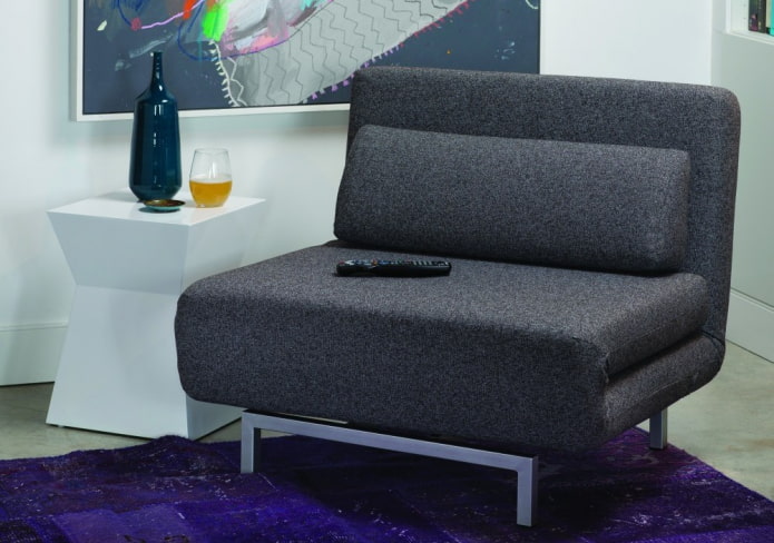folding chair without armrests in the interior