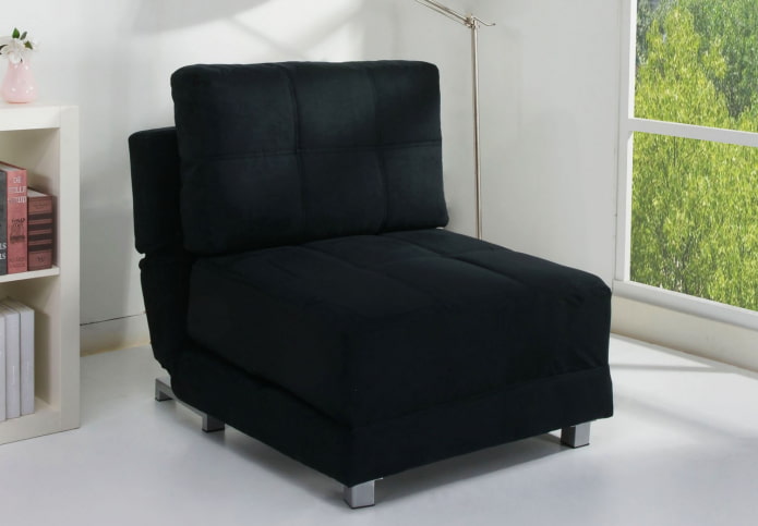 folding chair without armrests in the interior