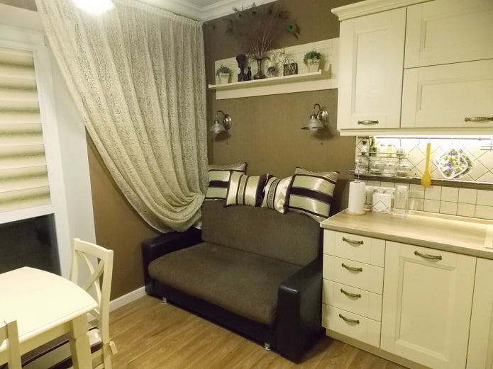 folding chair in the kitchen interior