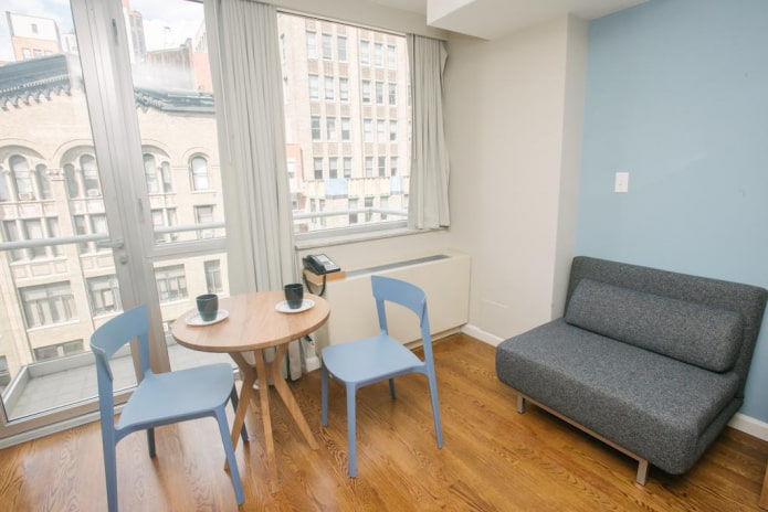 folding chair in the kitchen interior