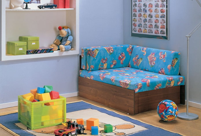 folding chair in the interior of the nursery