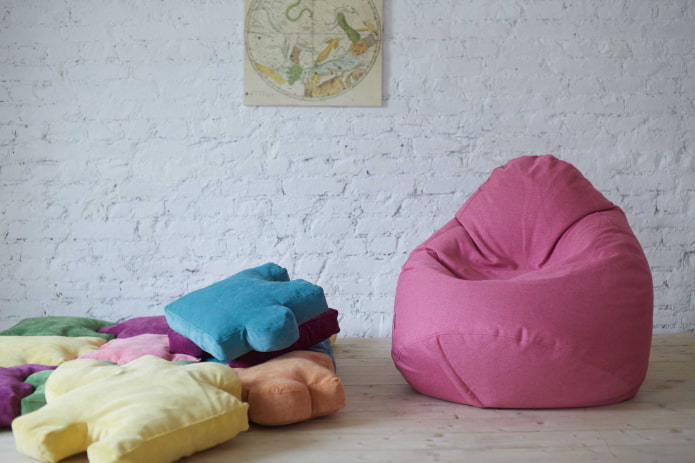 plump bean bag chair