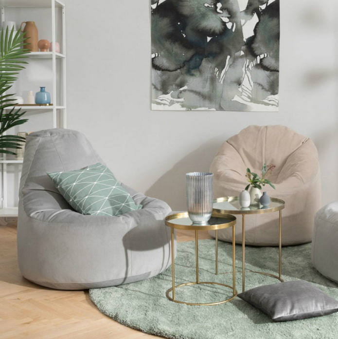 bean bag seating area
