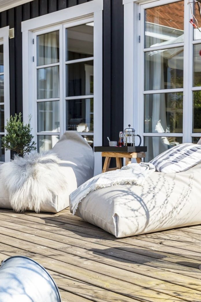 bean bags for the terrace