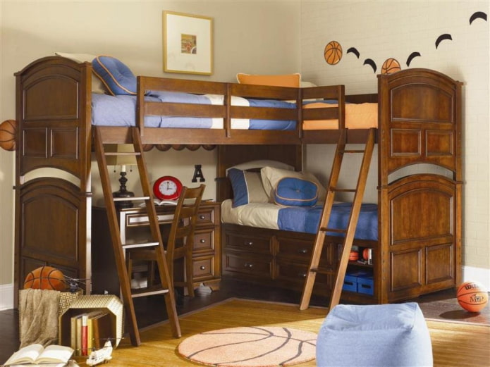 corner furniture in the nursery