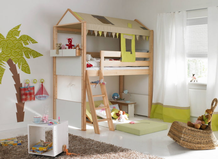 house-shaped bed