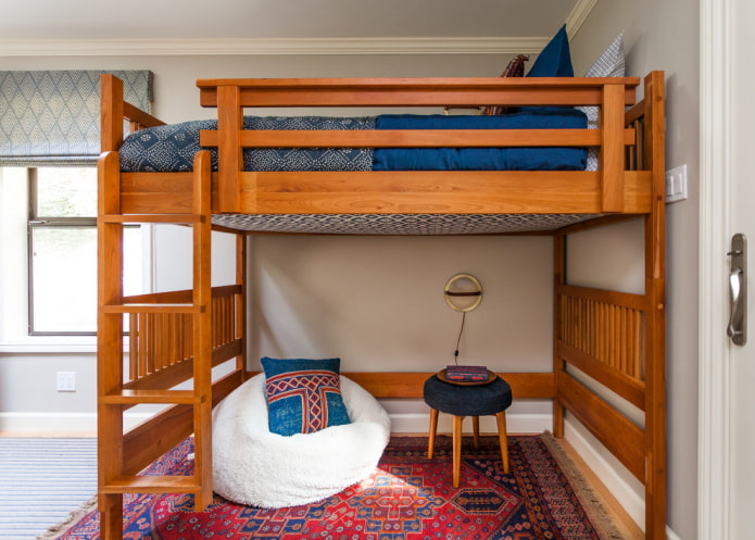 loft bed with stairs