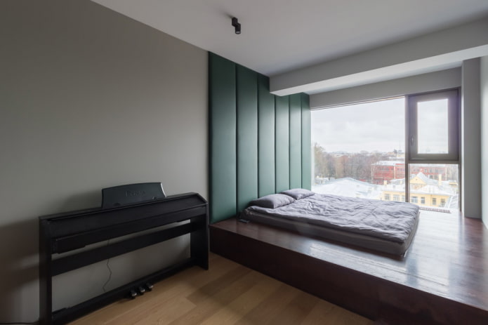 placing a podium bed in the interior