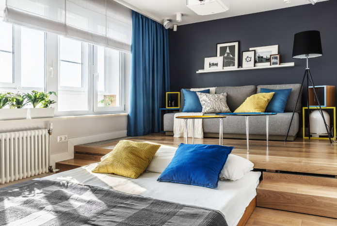 Pull-out podium bed