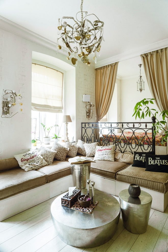 Boho in the bedroom-living room