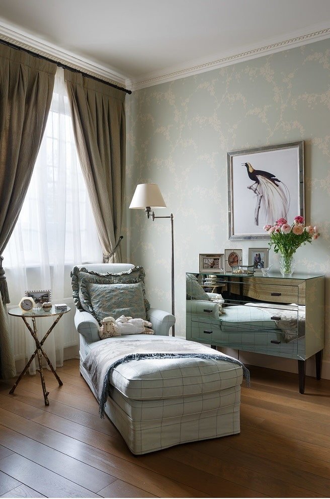 Folded armchair bed