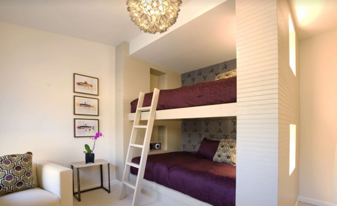 niche with a bunk bed in the interior