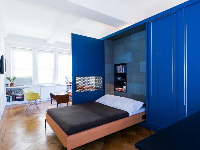 bed in the closet