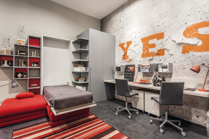 built-in bed in the children's room
