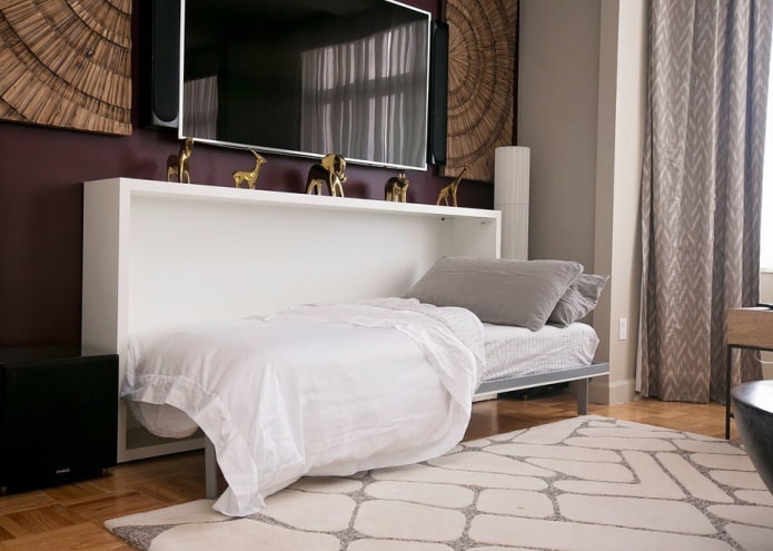 bed with horizontal lifting mechanism