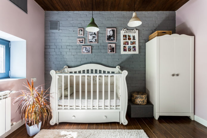 crib with a drawer at the bottom