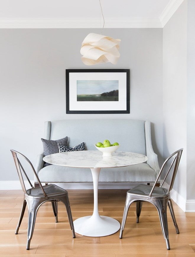 table on one leg in the kitchen interior