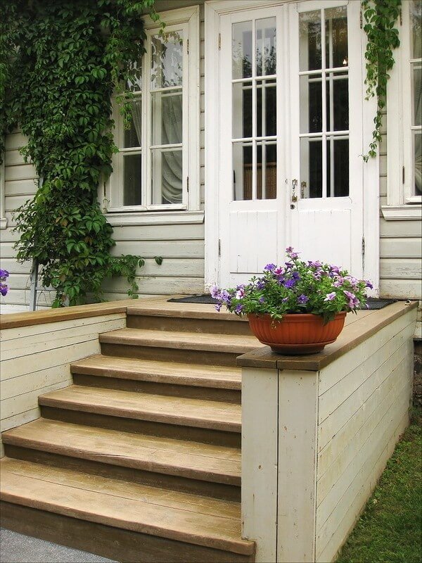 house with a wooden porch