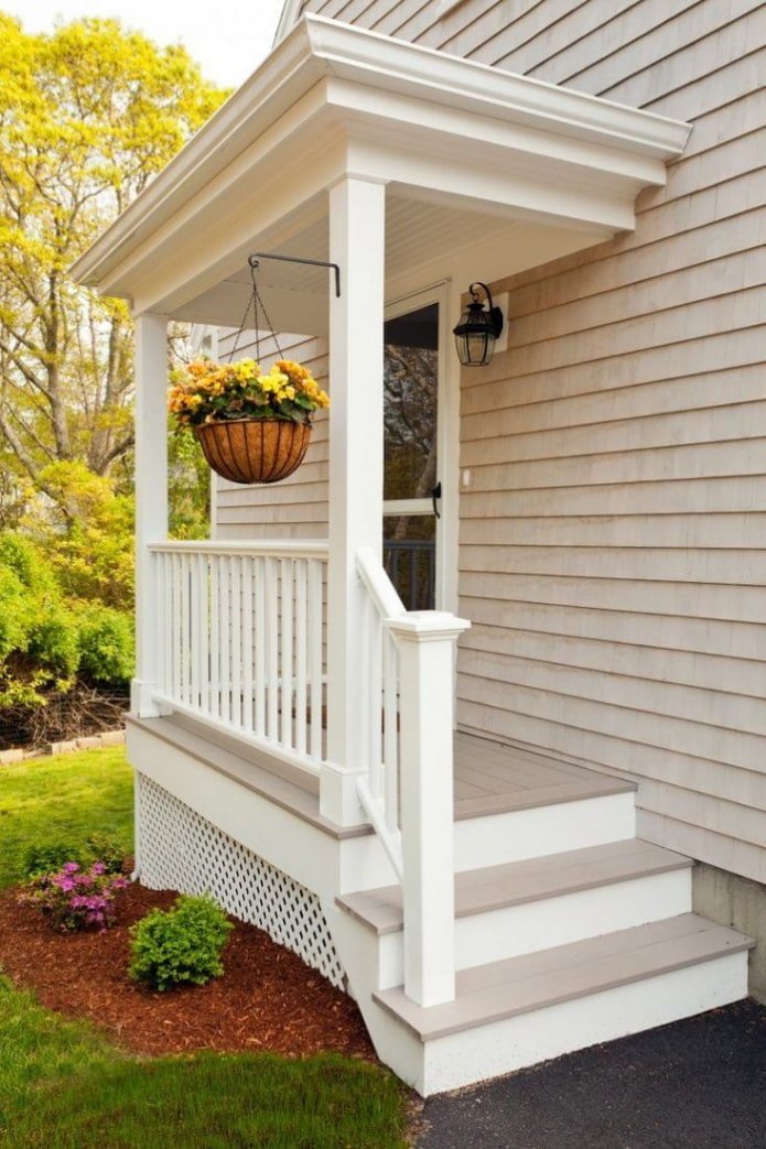 house with a wooden porch