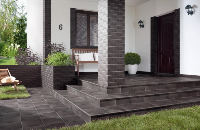 house with a corner porch