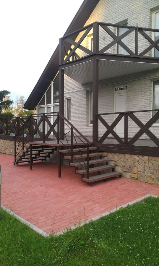 house with a gable porch