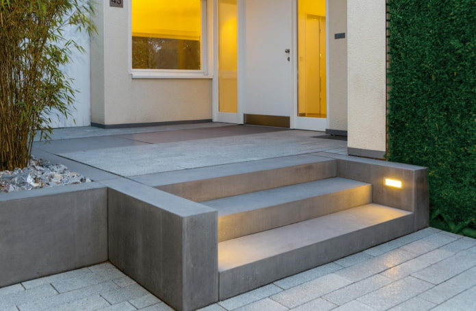 house with a concrete porch