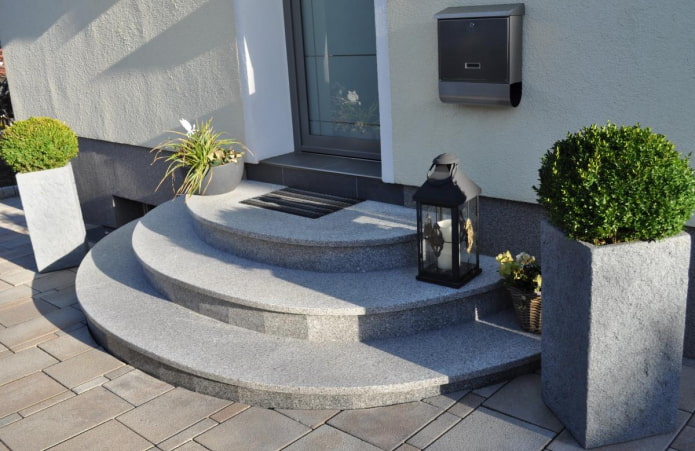 house with a round porch
