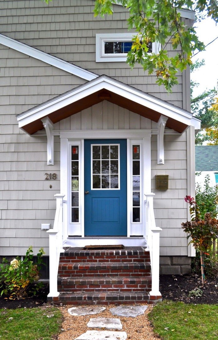 location of the porch extension for the house