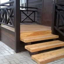 Porch to a wooden house-1