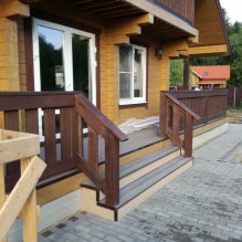 Porch to a wooden house-2