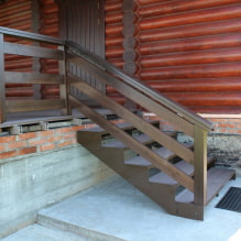 Porch to a wooden house-5