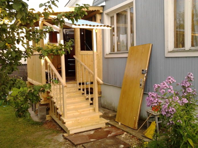 small wooden porch