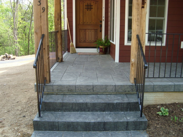 stone porch finishing